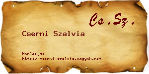 Cserni Szalvia névjegykártya